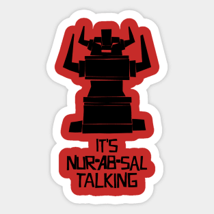 It's Nur-Ab-Sal Talking Sticker